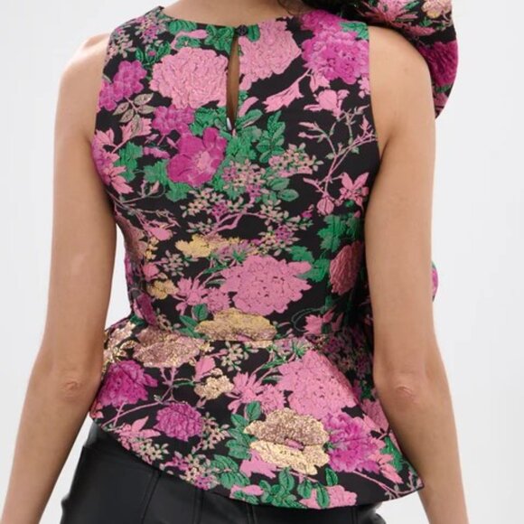 AKIRA JULIETTE EXAGGERATED RUFFLE BLOUSE - S - Picture 4 of 5